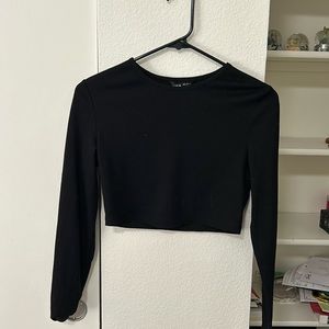 Black crop top